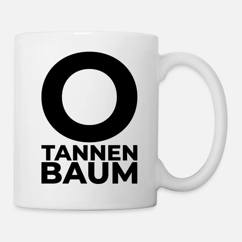 Oeuvre de noël chanson de noël o sapin schwa - Mug blanc - blanc