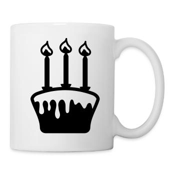 birthday_cake_1__f1 - Mug blanc - blanc - Droite
