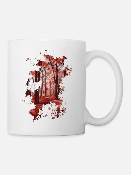 Wald - Tasse - Weiß