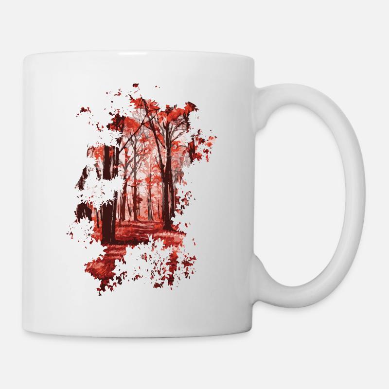 Wald - Tasse - Weiß