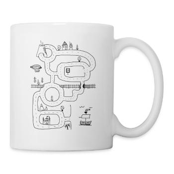 tapis de massages - Mug blanc - blanc - Droite