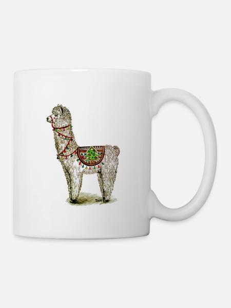 Lama Alpaga cool - Mug blanc - blanc