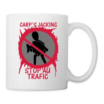 Stop au trafic "CARP'S JACKING" - Mug blanc - blanc - Droite