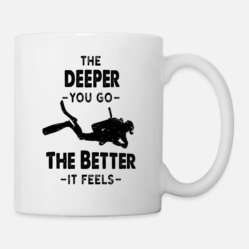 Taucher - Tasse - Weiß
