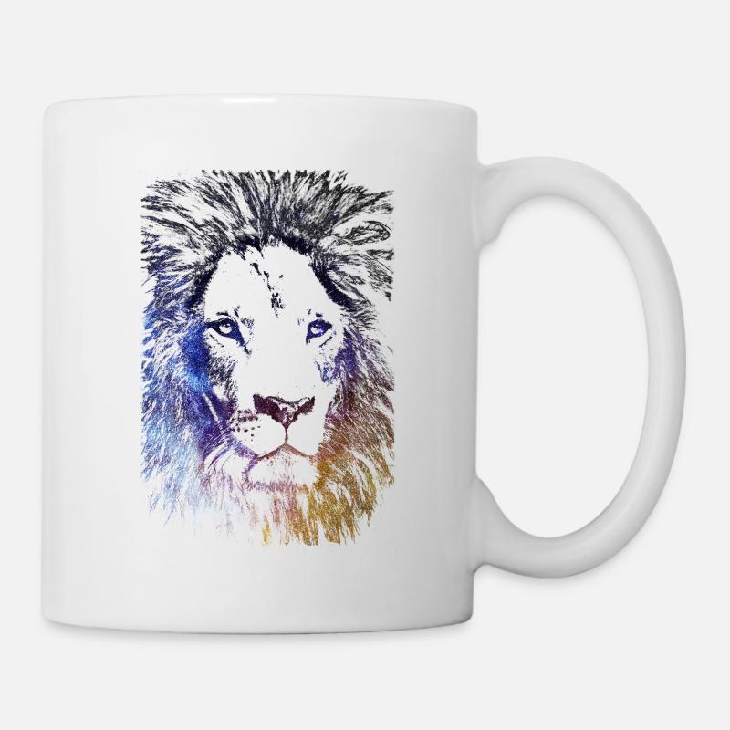 Lion Galaxy - Tasse - Weiß