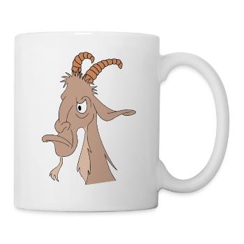 grumpy goat - Mug - white - Right