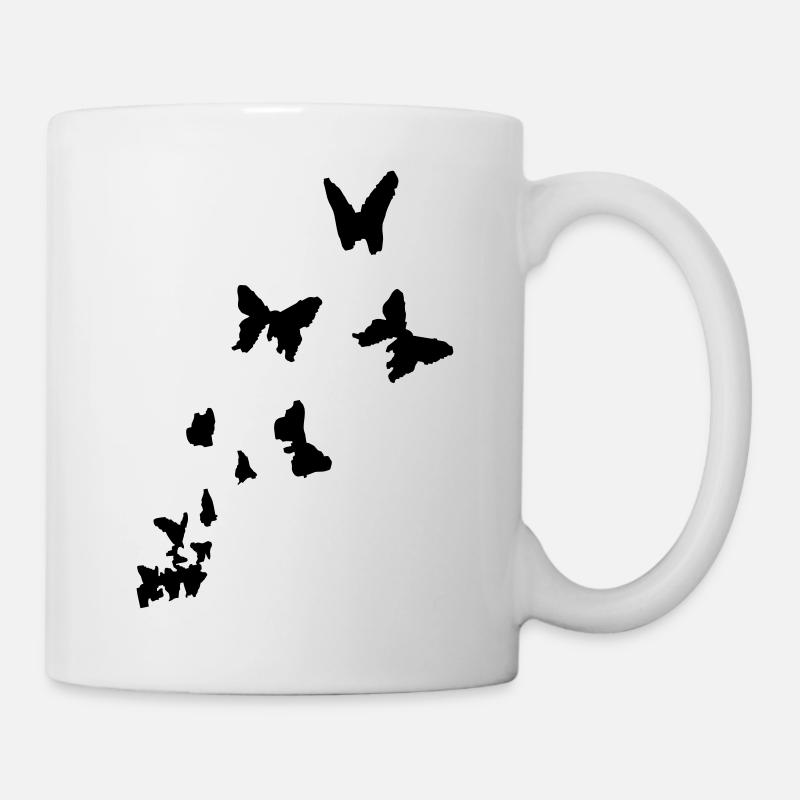 butterfly - butterflies - Mug - white