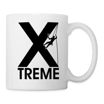 Kletterer Bergsteigen Bergsteiger klettern - Tasse - Weiß - Rechts