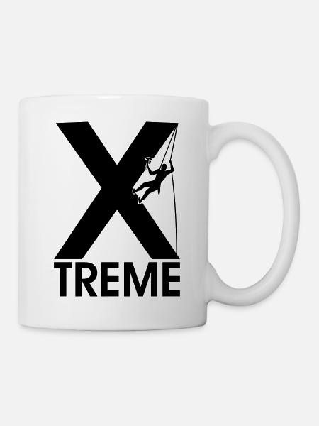 Kletterer Bergsteigen Bergsteiger klettern - Tasse - Weiß