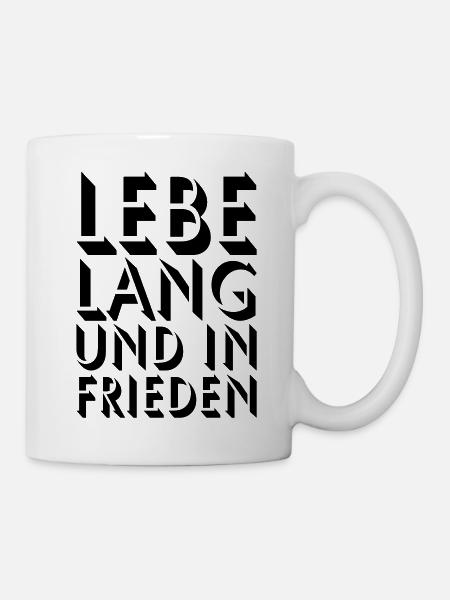 LEBE LANG - Tasse - Weiß