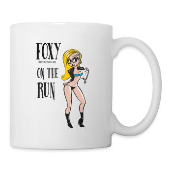 Modern Pinup Retro Cartoon Blonde - Mug - white - Right
