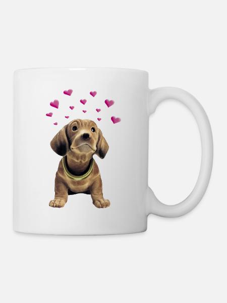 Teckel Wiggle - Mug blanc - blanc