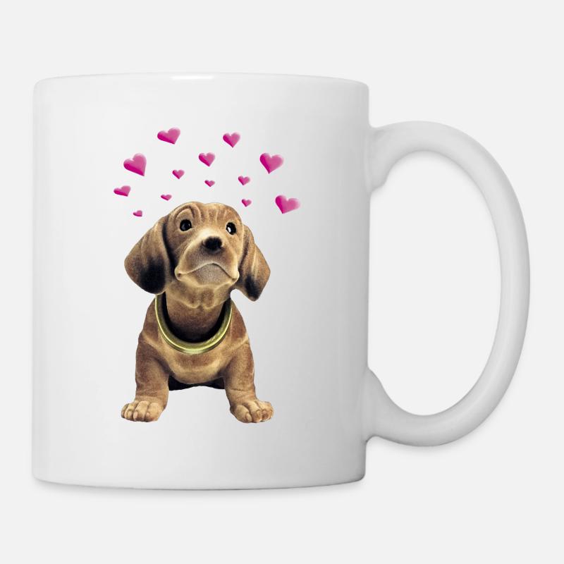 Wackel Dackel - Tasse - Weiß