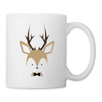 Erwin das Hirschbaby - Tasse - Weiß - Rechts