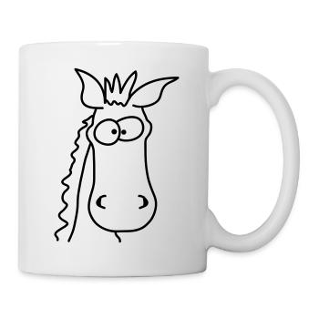 Funny Comic Horse - Mug - white - Right