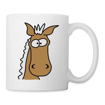 Funny Comic Horse - Mug - white - Right