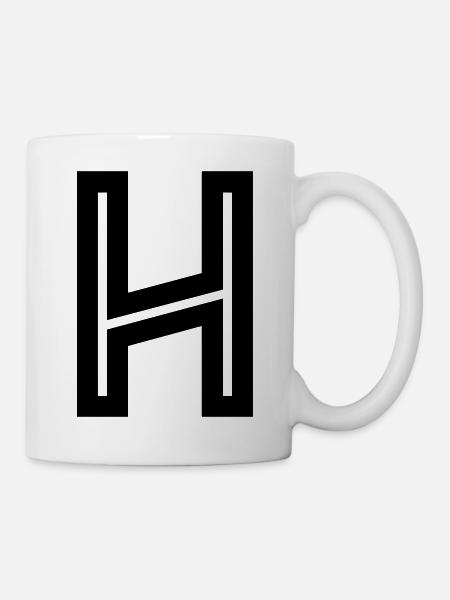 H - Tasse - Weiß