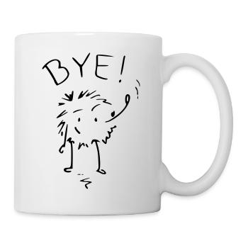 auf wiedersehen - Tasse - Weiß - Rechts