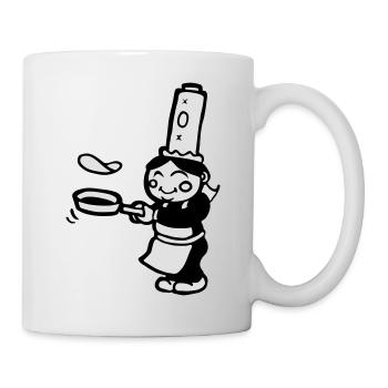bigoudene bretonne crèpe de bretagne - Mug blanc - blanc - Droite