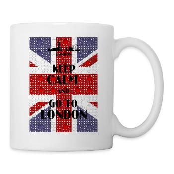 London-Flagge - Tasse - Weiß - Rechts