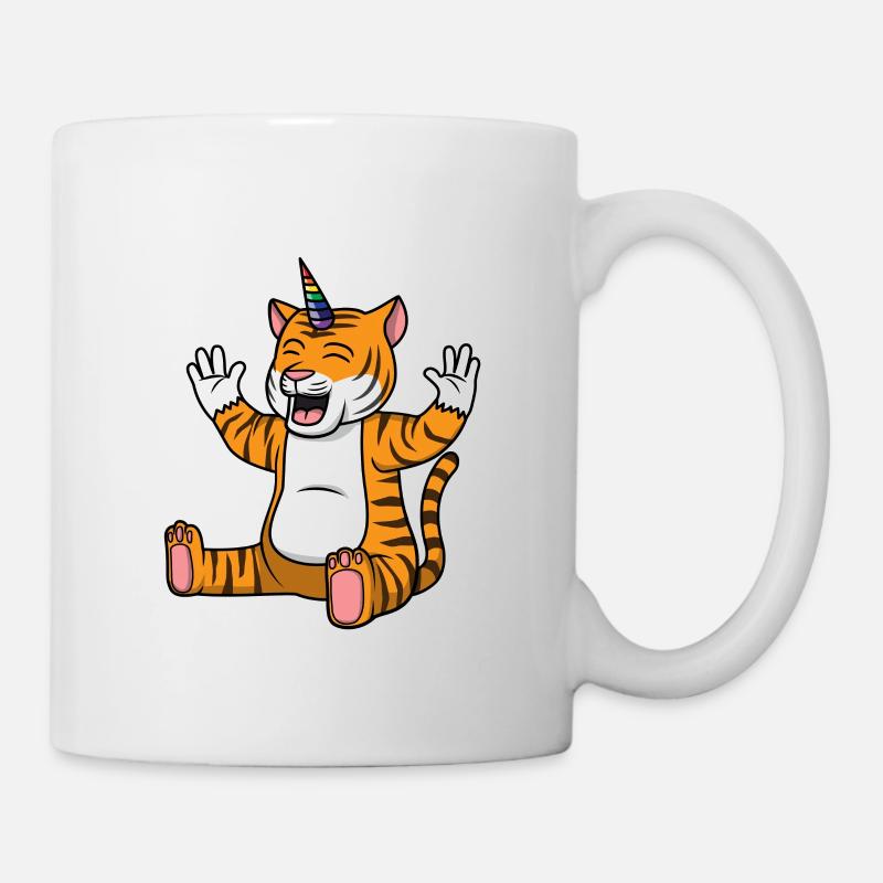 Tiger Einhorn - Tasse - Weiß