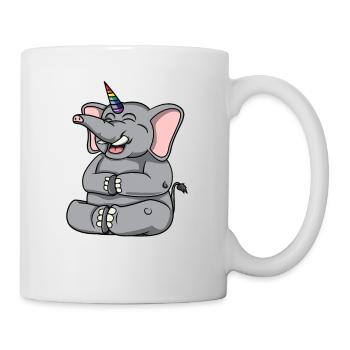 Licorne d'éléphant - Mug blanc - blanc - Droite