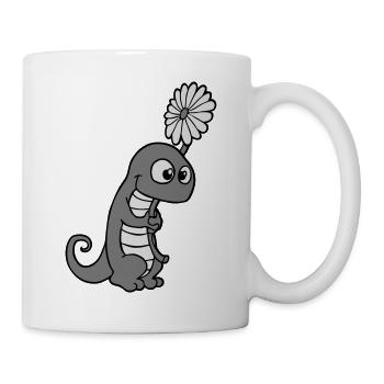 eidechse - Tasse - Weiß - Rechts