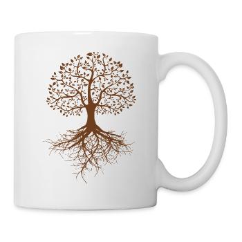 Lebensbaum - Tasse - Weiß - Rechts