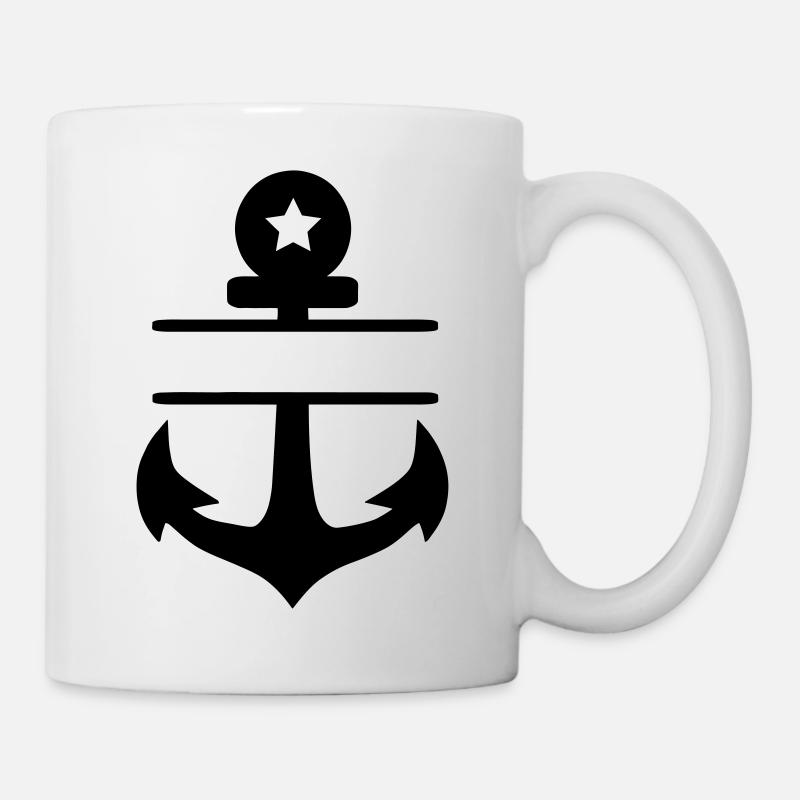 ancre blanco star - Mug blanc - blanc