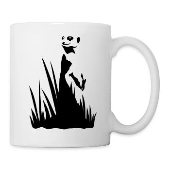 Meerkat in the grass - Mug - white - Right