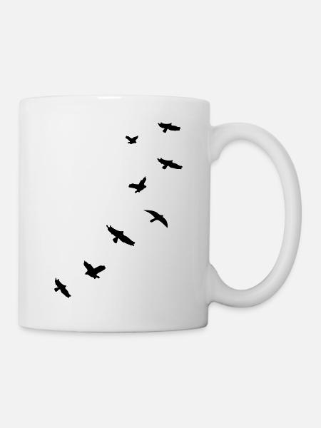 flying_birds_mapies - Mug blanc - blanc
