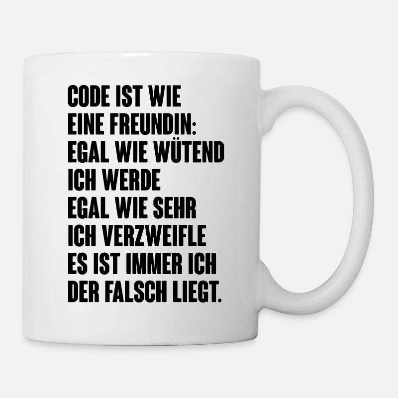 it shirt freundin - Tasse - Weiß