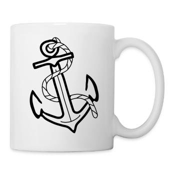 ancre du bateau_a1 - Mug blanc - blanc - Droite