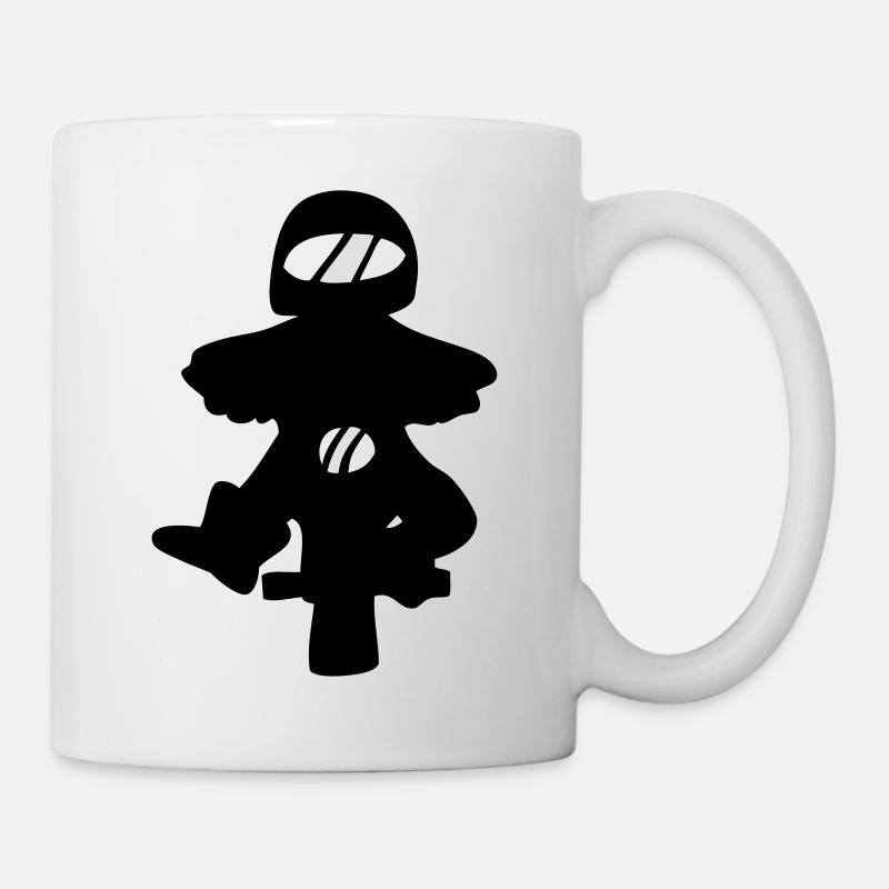 biker motorrad - Tasse - Weiß