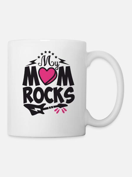 My Mom Rocks - Mug blanc - blanc