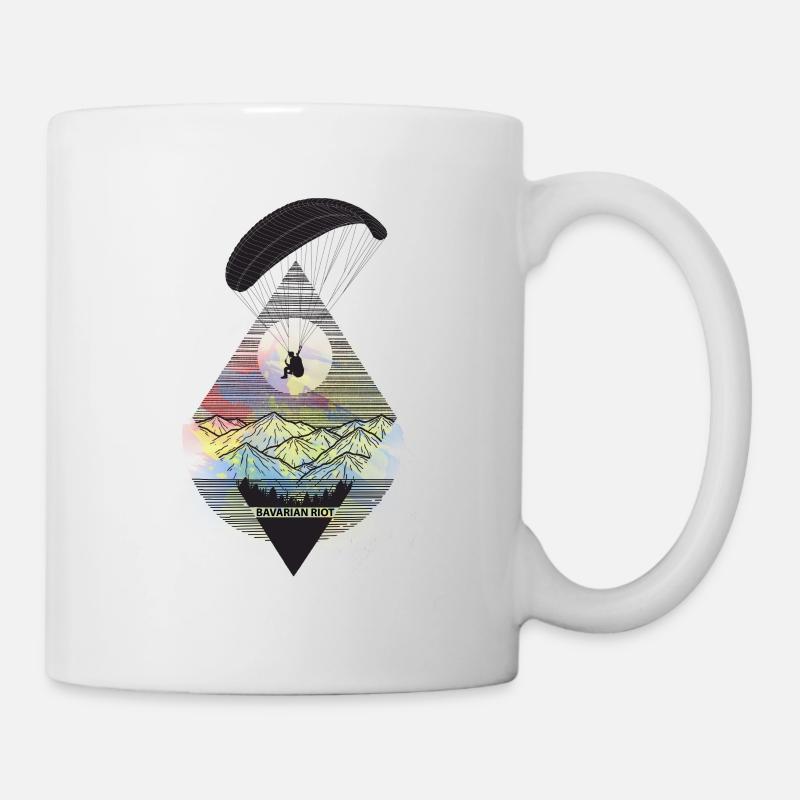 Pyramide de parapente - Mug blanc - blanc