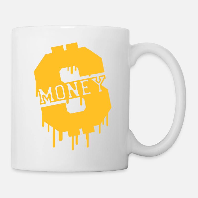 Money Graffiti - Tasse - Weiß