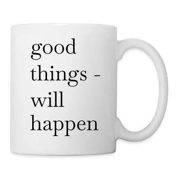 Good things veut manger - Mug blanc - blanc - Droite