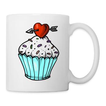 Cupcake - Mug blanc - blanc - Droite
