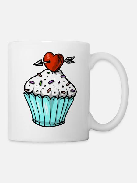 cupcake - Tasse - Weiß