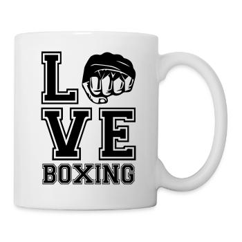 Love Boxing - Tasse - Weiß - Rechts
