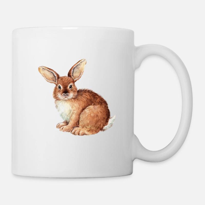 LAPIN ROSA - Mug blanc - blanc