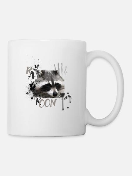 racoon - Mug blanc - blanc