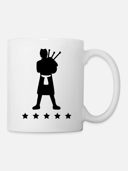 Bagpiper Star - Mug blanc - blanc
