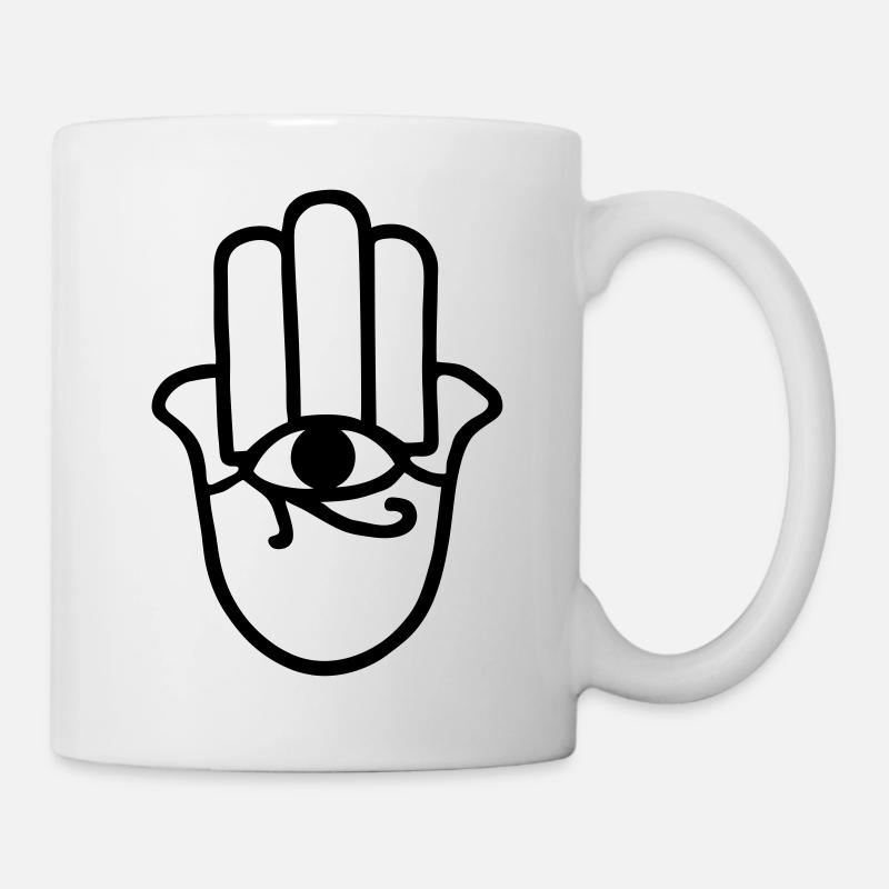 main de fatma - Mug blanc - blanc