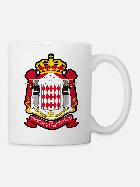 Monaco Monte Carlo Principauté Monégasques FR🇲🇨 - Mug blanc - blanc