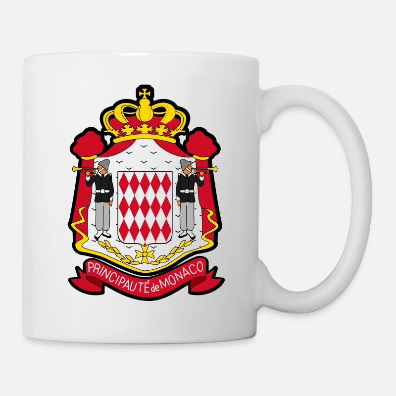 Monaco Monte Carlo Principauté Monégasques FR🇲🇨 - Mug blanc - blanc
