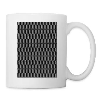 Pattern pattern in black / gray - Mug - white - Right