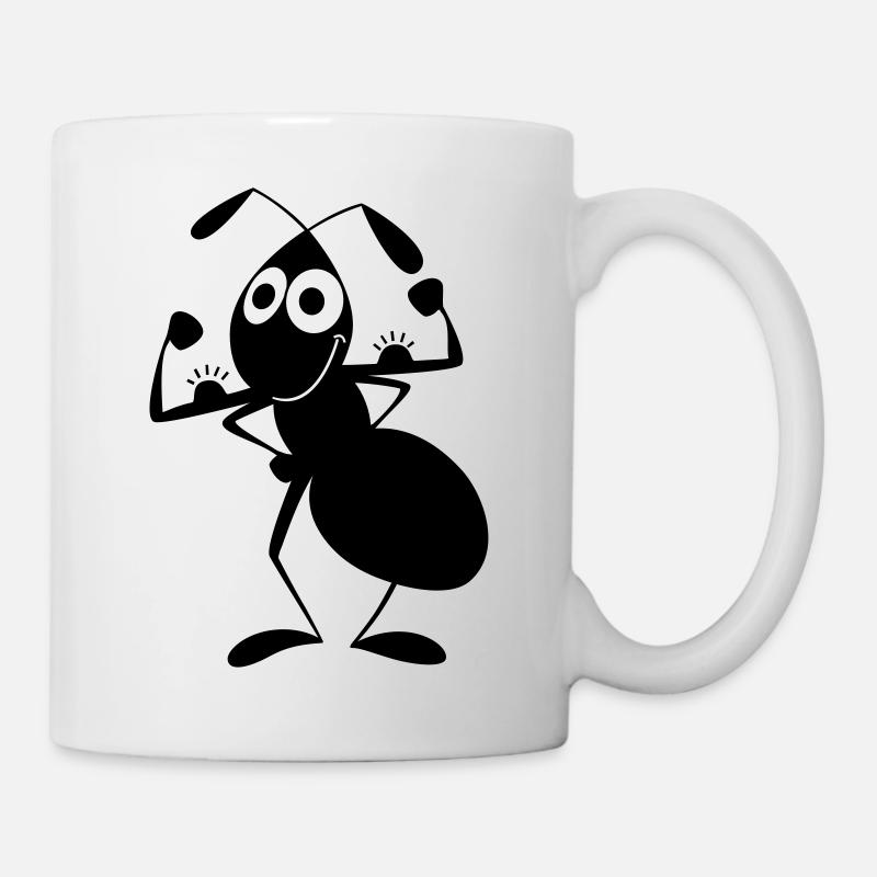 forte fourmi - Mug blanc - blanc