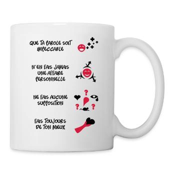 4 toltèques - Mug blanc - blanc - Droite